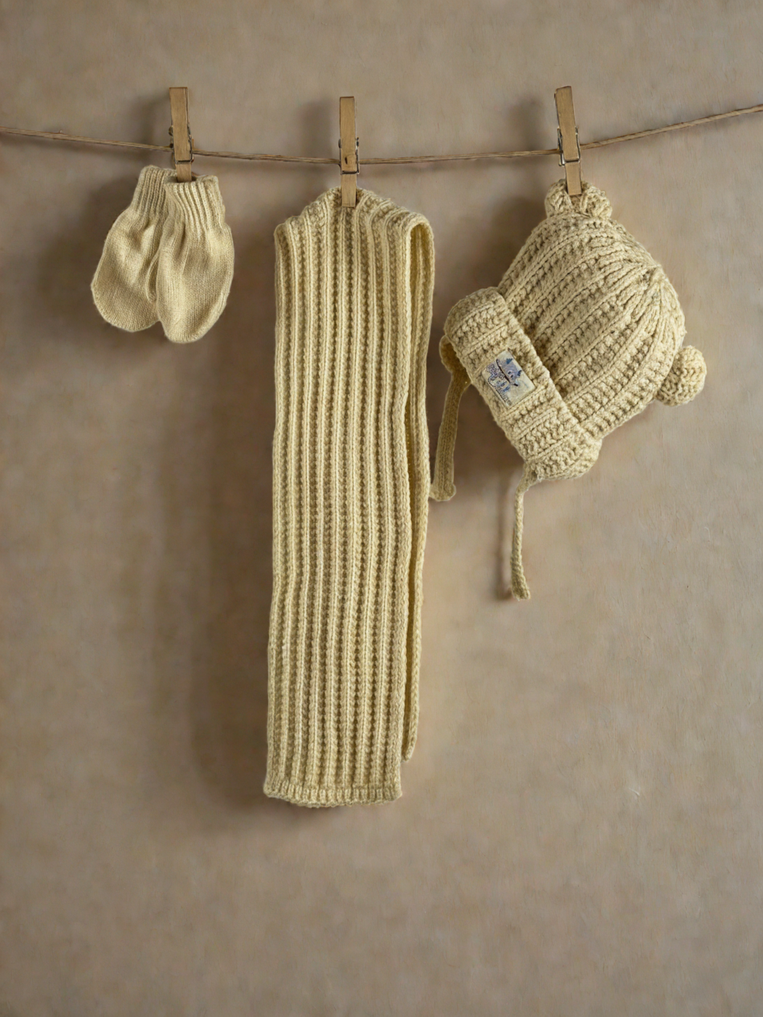 Шапка, шал и ръкавици Bear