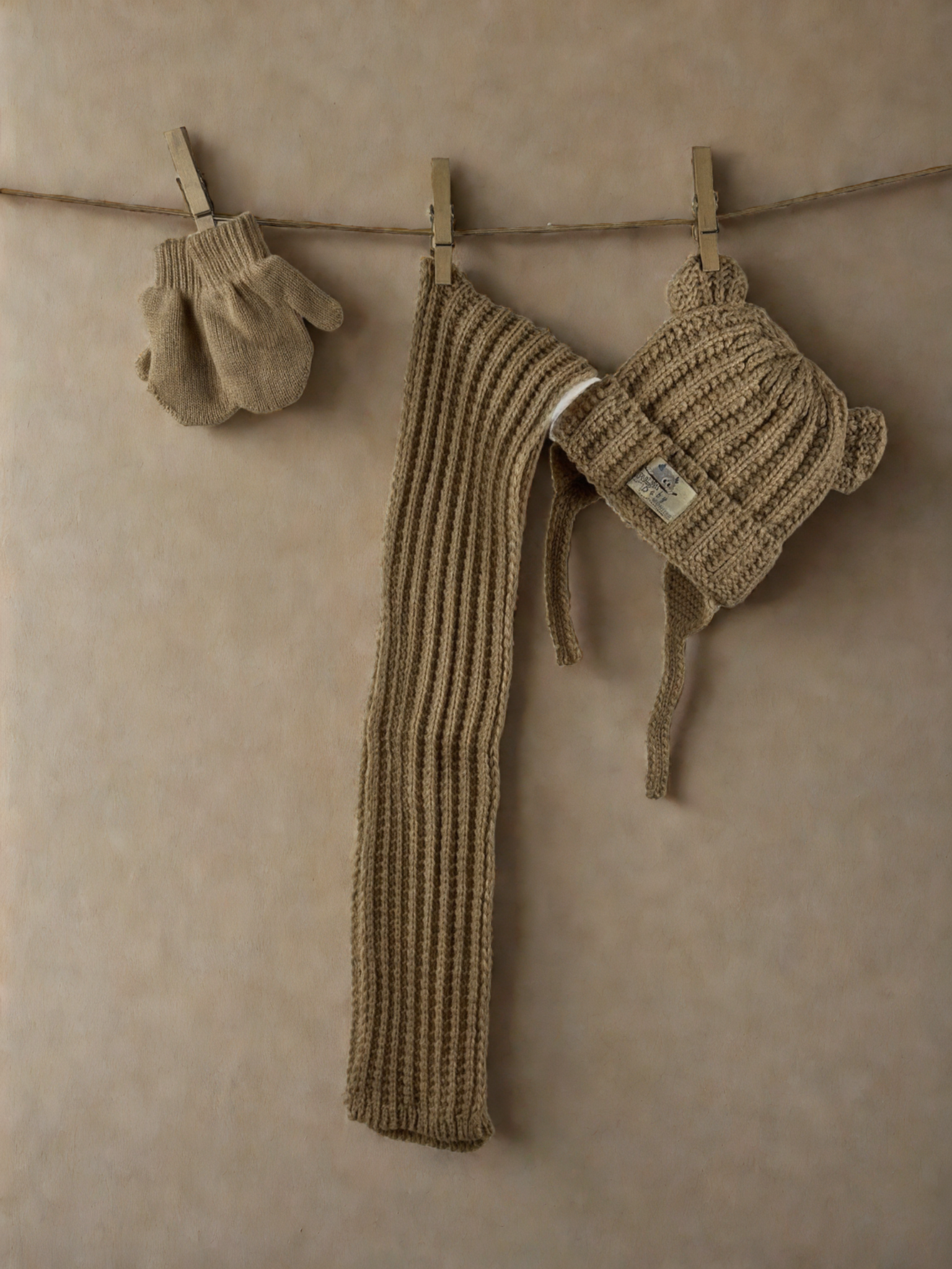 Шапка, шал и ръкавици Bear