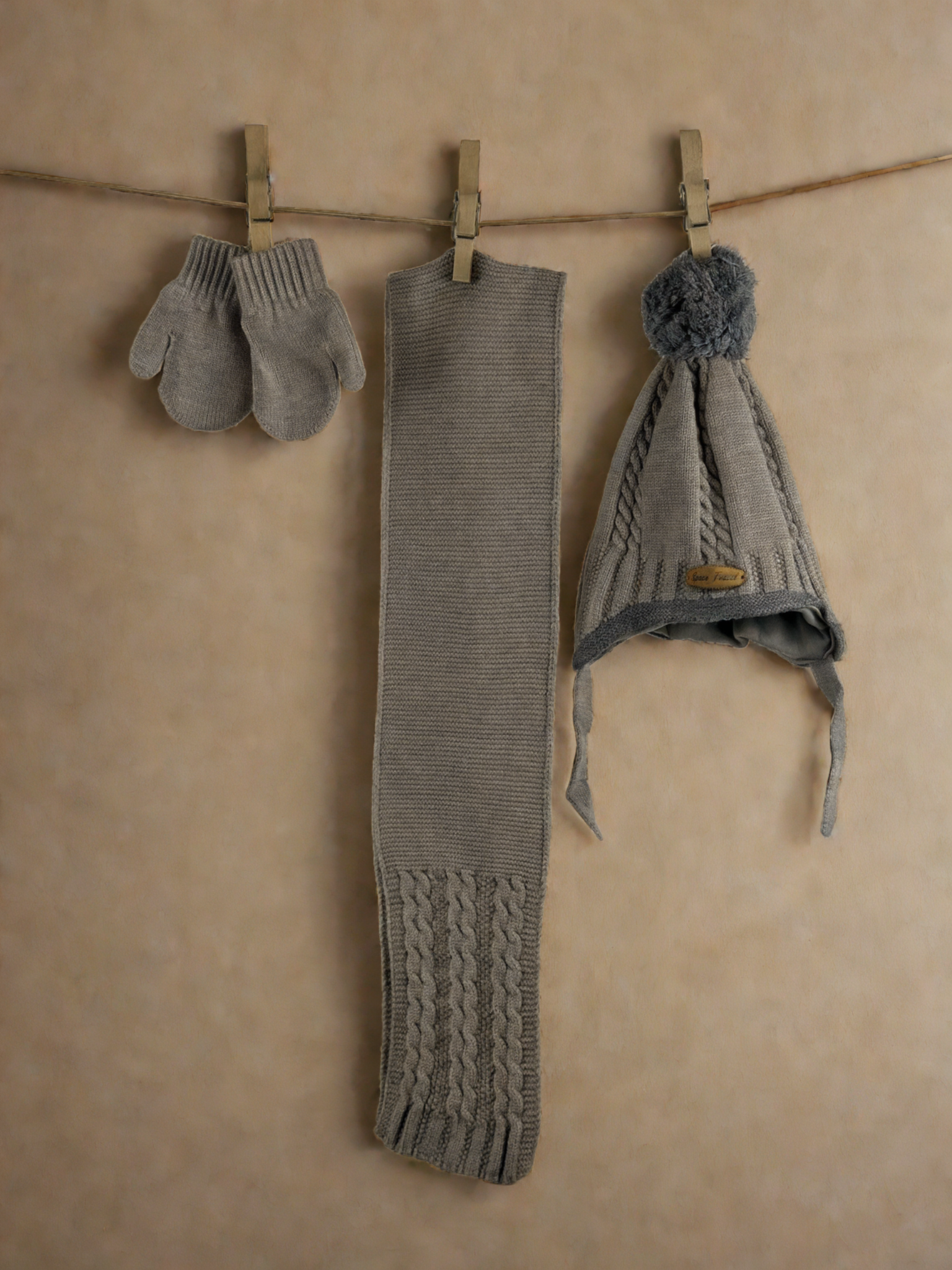 Шапка, шал и ръкавици Cozy