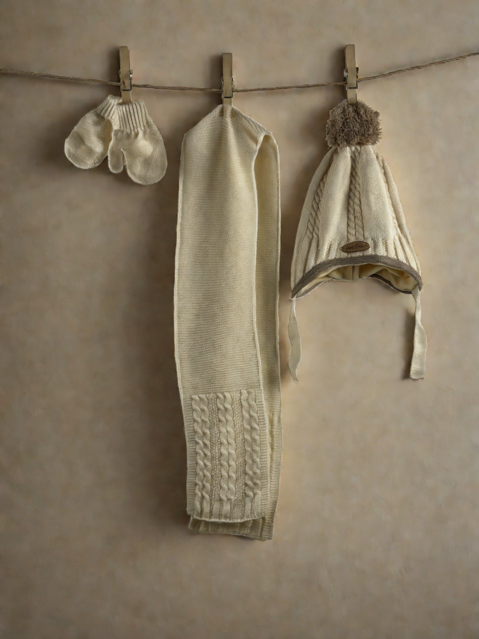 Шапка, шал и ръкавици Cozy